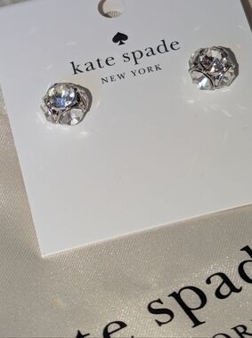 NWT Kate Spade Lady Marmalade Studs in Silver